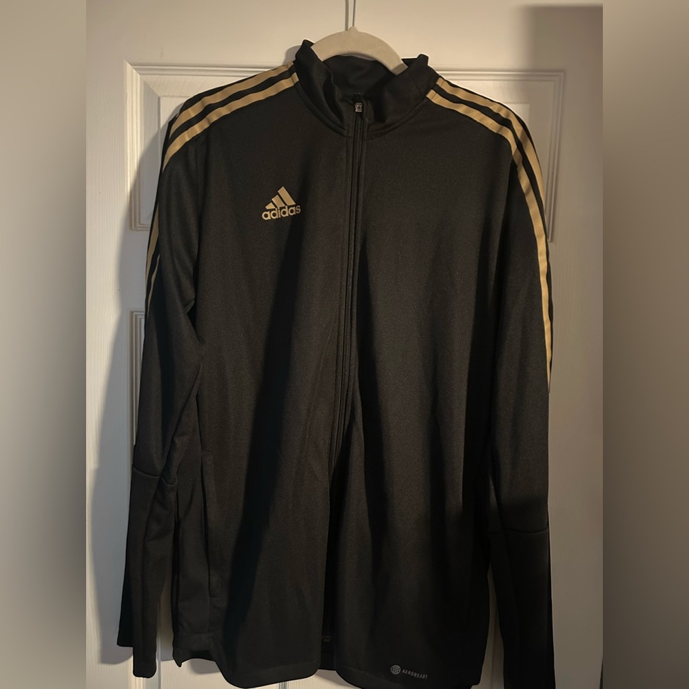 adidas Men's Tiro Track Jacket, Black/Gold
